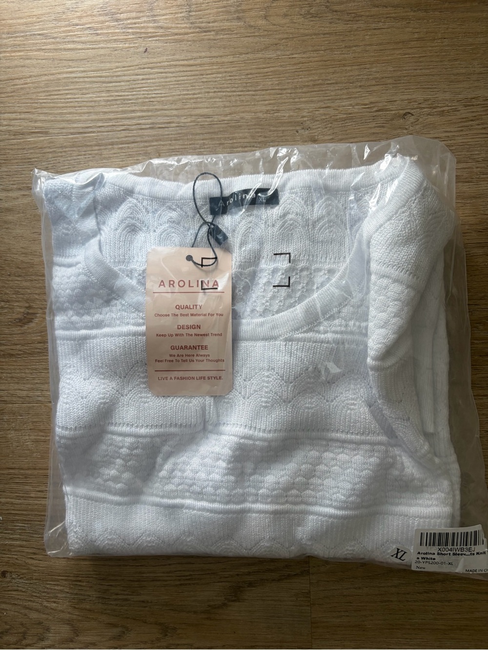 White Knit Women's Sweater - Classic Crewneck